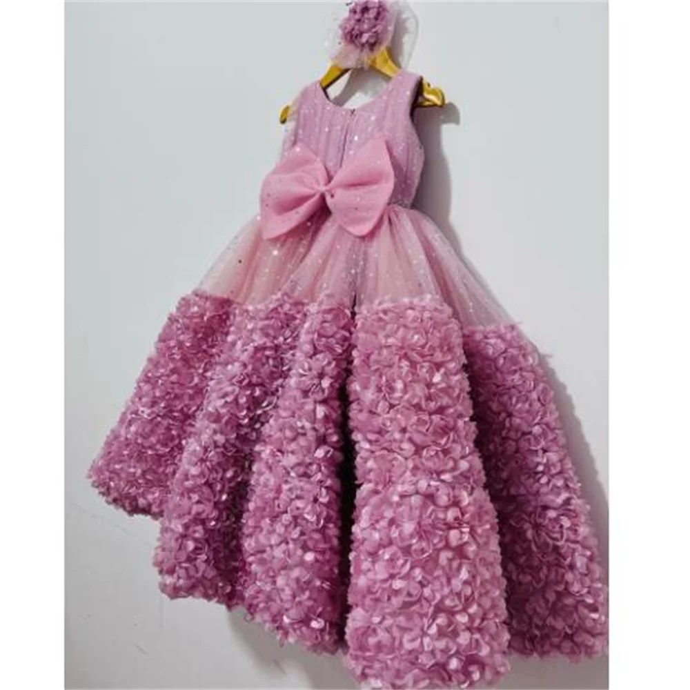 

Princess Girls' Dress Sequin Princess Dress Children's Rose Fairy Dress 2024 New Fashion kids gown dress formal