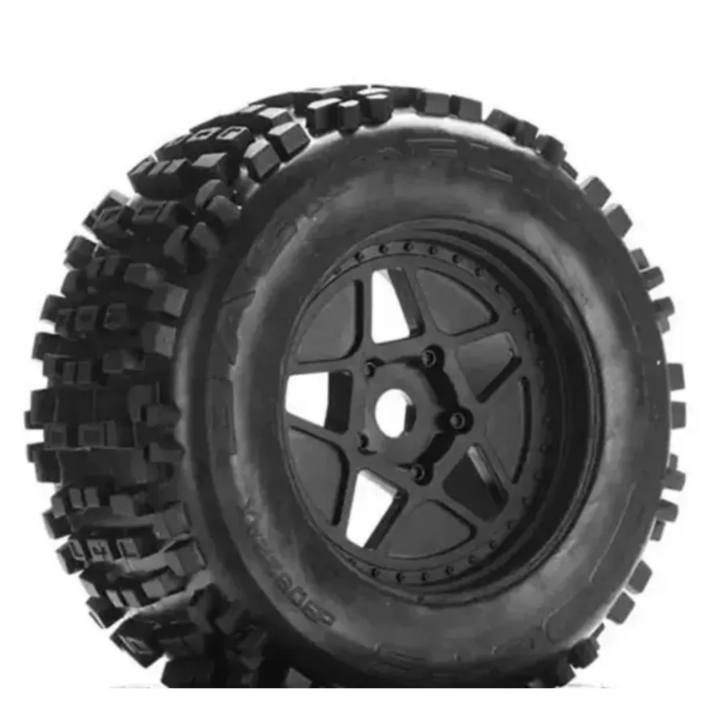 RC Upgrade Parts AR510092 Original Tire 17mm Hex Front Rear For ARRMA 1/8 Outcast 6S custom size Replacement Accessories