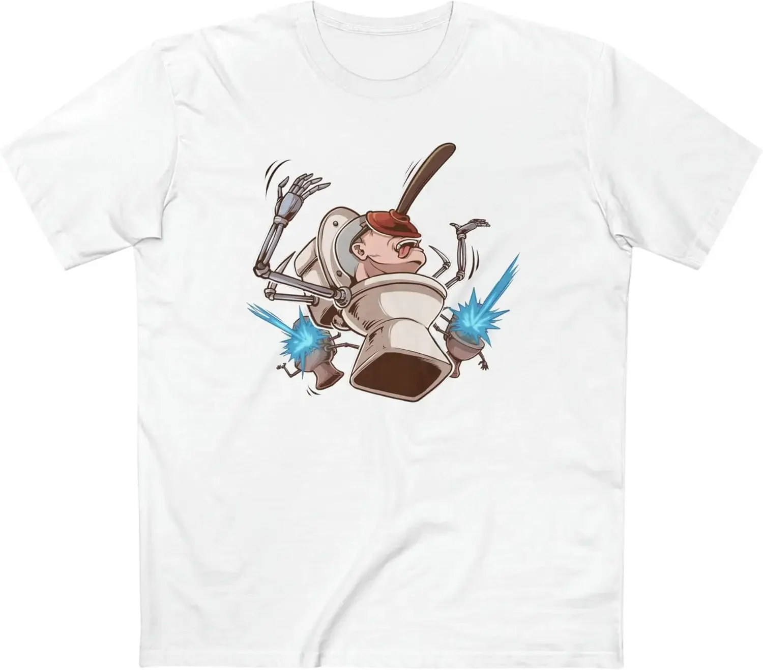 SKIBIDI TOILET ™   Футболка с плунжерным лицом для взрослых — официальная футболка DaFuqBoom