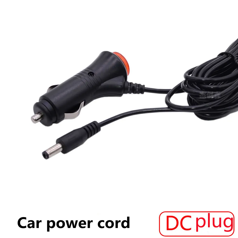 

12V24V Car Audio Subwoofer Cigarette Lighter With Switch Power Cord Reversing Video DC Plug Cable