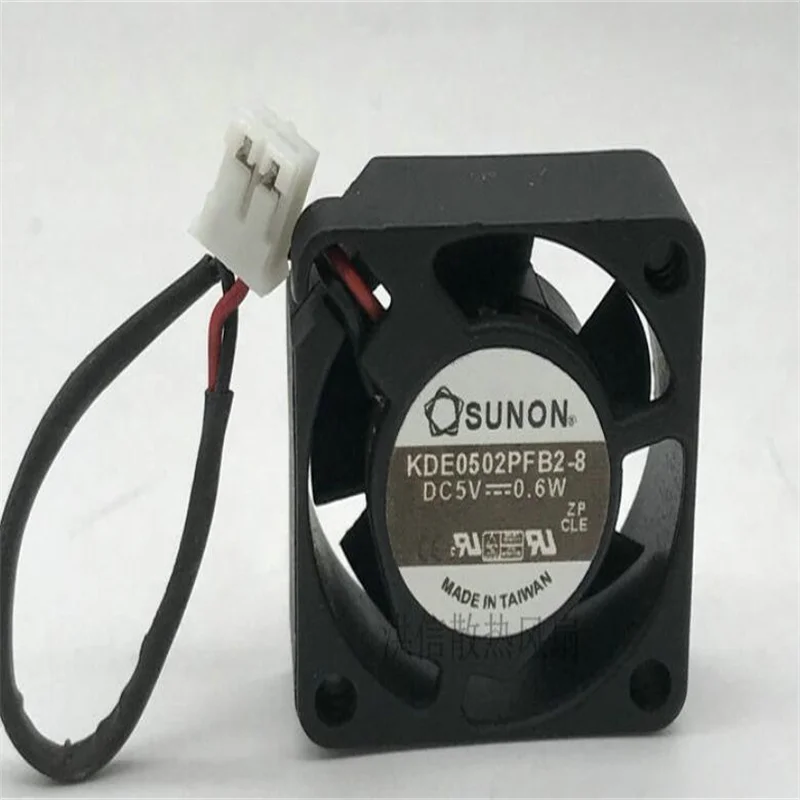 SUNON 2510 KDE0502PFB2-8 DC 5V 0.6W Two-line ball miniature cooling fan