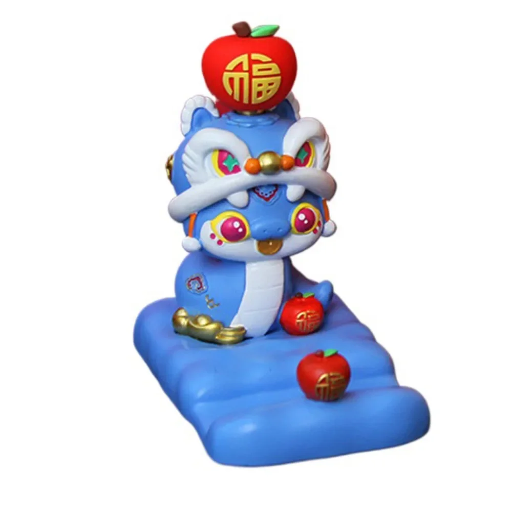 

Zodiac Snake Cartoon Snake Figurine Figurine Slot Design Mobile Phone Stand Creative Resin Craft Snake Phone Holder Home Decor