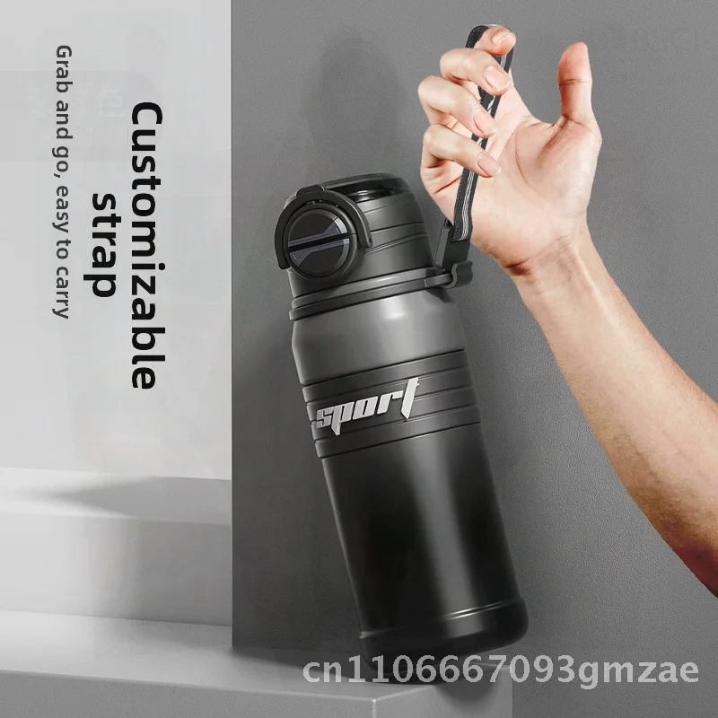 

Damai 680 мл термос из нержавеющей стали с соломинкой, большая емкость, изолированная спортивная бутылка для воды с двойными стенками для путешествий на открытом воздухе