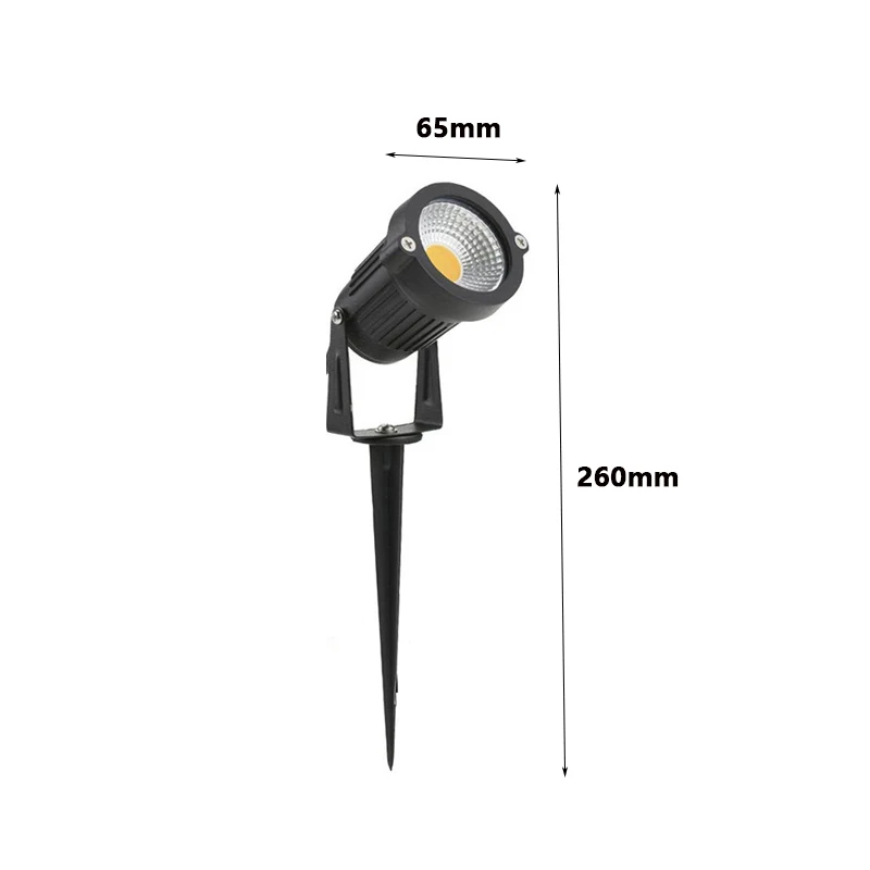 Imagem -05 - Lâmpada Led para Jardim Doméstico Pico de Alumínio Paisagem ao ar Livre Luzes Blue Spot Cabo de m 10w 220v 110v 12v 24v Ip65