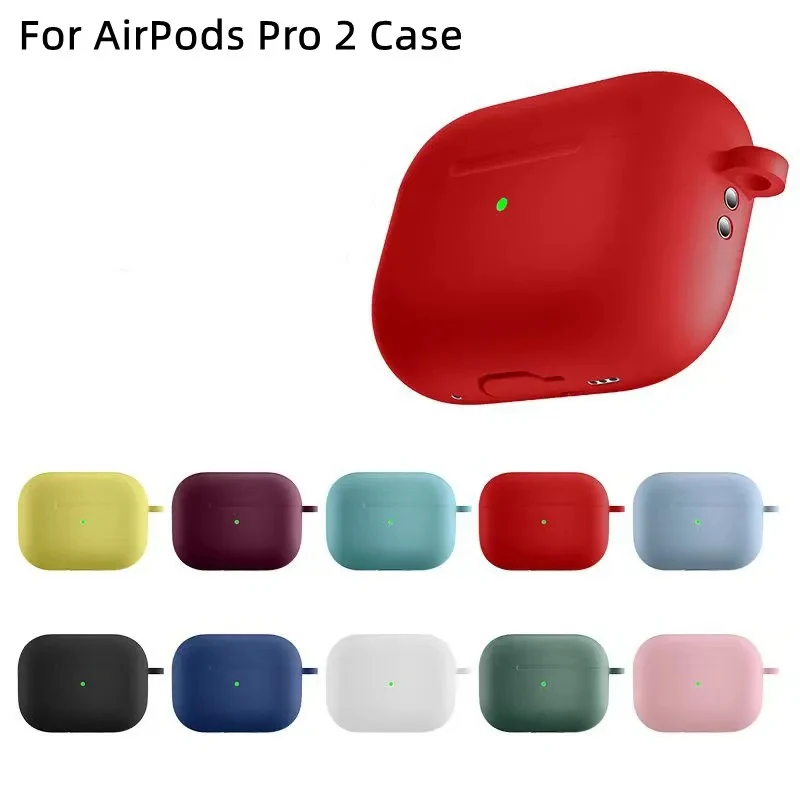 Silicone Case For Airpods Pro 2nd Case Wireless Bluetooth for apple airpods pro 2 Case Cover Earphone Case For Air Pod Pro Funda