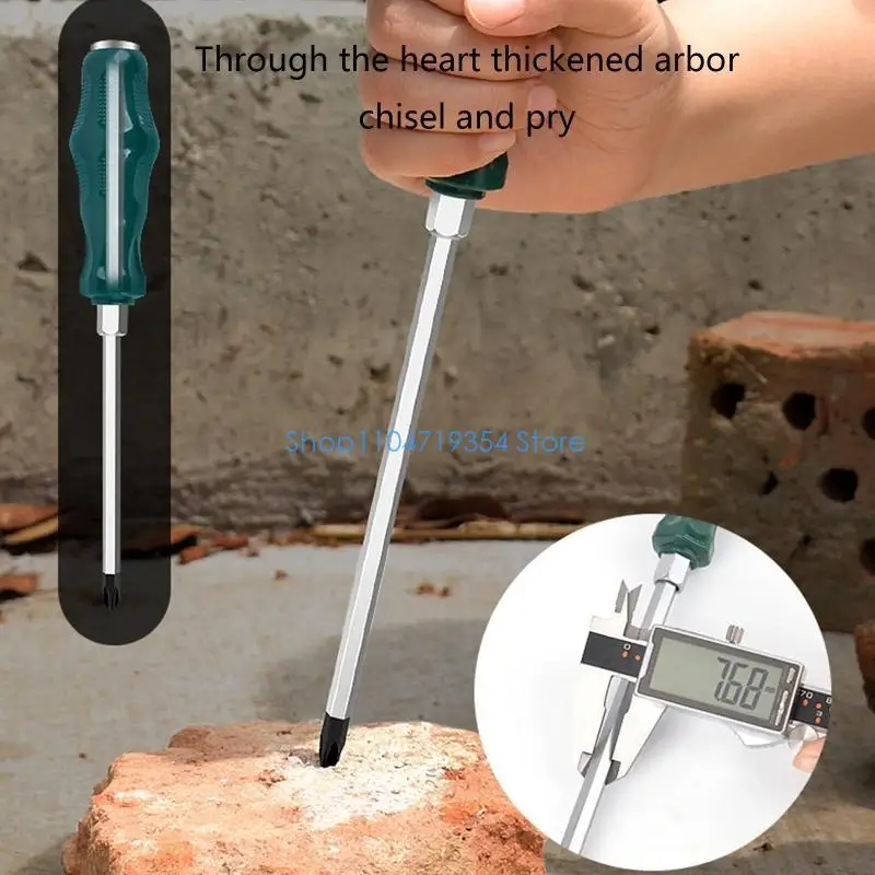 0XLD Slotted Screwdriver Through Heart Screwdriver for Auto Repair