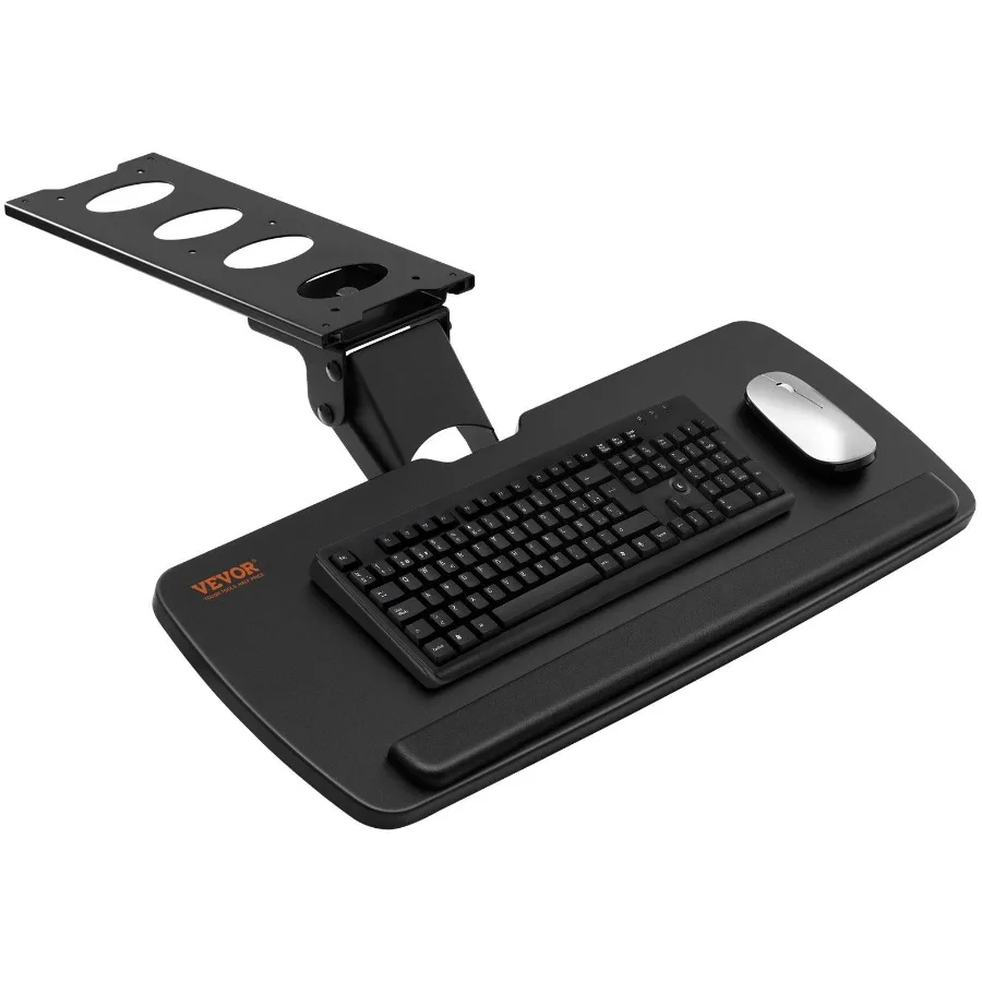 

Keyboard Tray under Desk Adjustable Height Height and Angle Adjustable under Desk Keyboard Tray Slide out Large 25x9.8 inch Ke