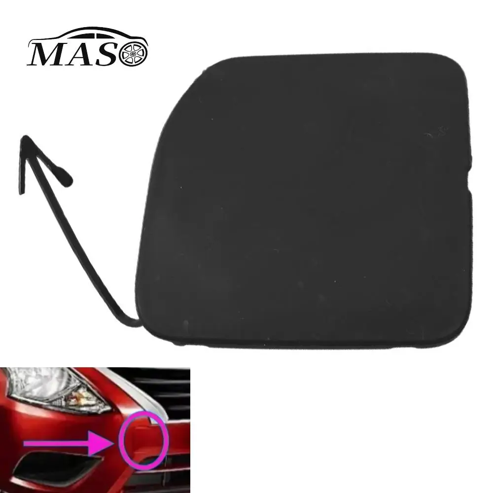 

1pc Car Front Bumper Tow Hook Cover Cap for Nissan Versa 2015 2016 2017 2018 622A0-9KM0H