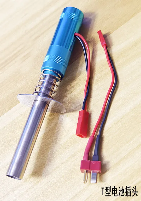 Li-Po Battery Powered Glow Plug Igniter with JST/T/XT60 Plug External Power Ignition Device DIY Models for RC Airplane/Car