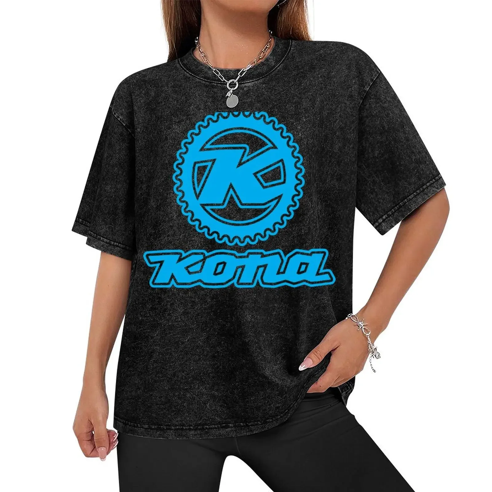 KONA BIKES MTB RACING BICYCLES LOGO T-Shirt aesthetic clothes customizeds heavyweights oversized t shirt men