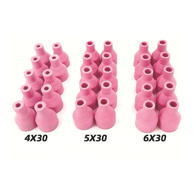 60Pcs Lasmondstuk Argonbooglassen Porselein Mond QQ150 Lassen Pistool Porselein Mond Keramische Gun Nozzle