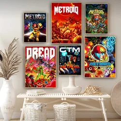 Metroid Prime Poster Sticky HD Quality Wall Art Poster retrò per la casa Kawaii Room Decor Poster di film classici