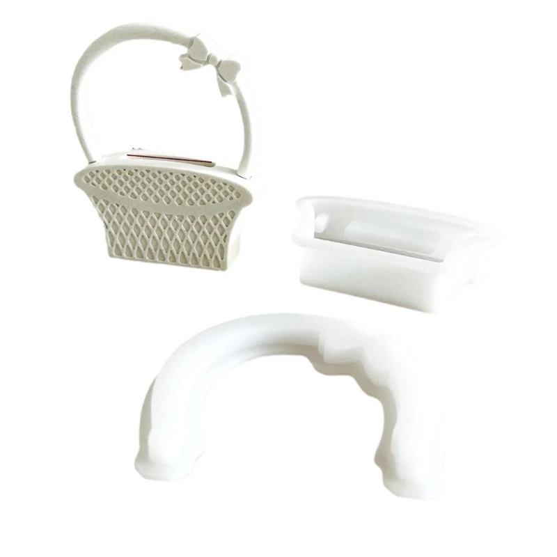 Flower Basket Shaped Ornament Mold Flexible Silicone Mold Jewelry Making Tool