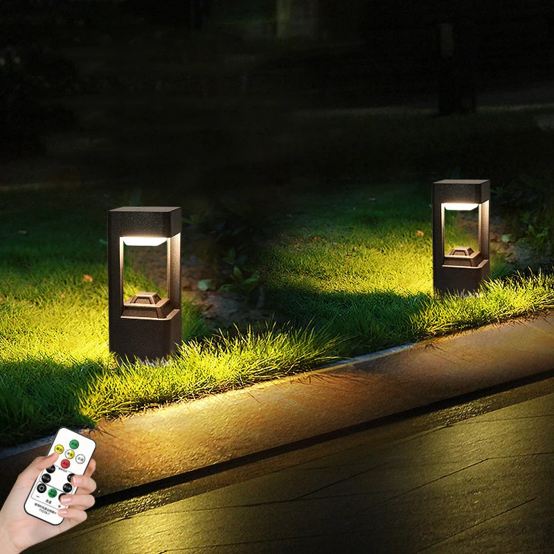 Luminous floor lamp courtyard solar LED outdoor lighting non solar lamp outdoor garden lamp outdoor garden decoration view 3