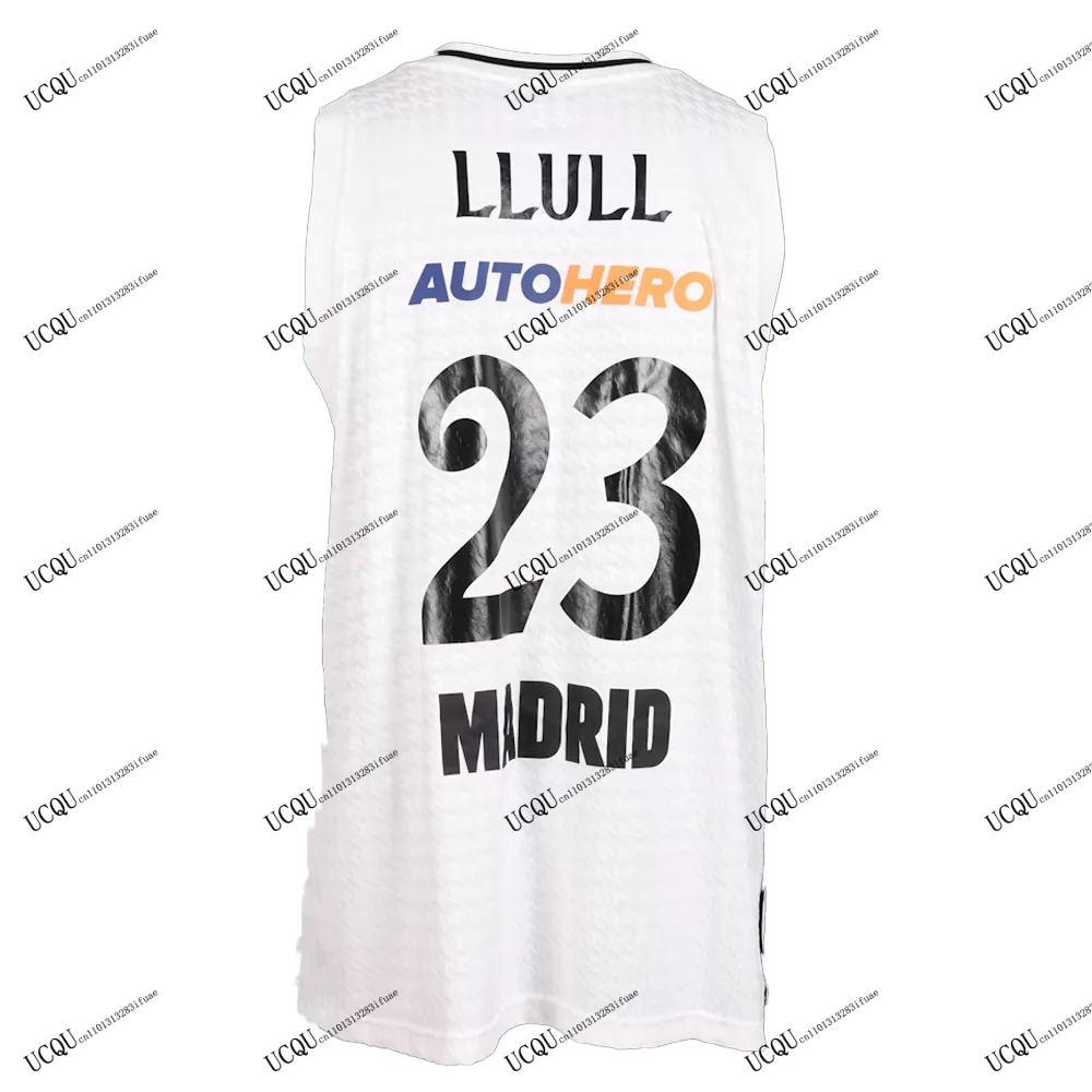 2025-26 Sergio Llull # 23/7/11/22 Camiseta de baloncesto Camiseta estampada en 3D Kit de partido de España Chaleco deportivo informal blanco para adultos y niños