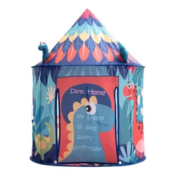 Dinosaur Kids Tent Pop Up Play Toy Tent for Children Large Indoor Playhouse Teepee Tent for Kids Portable Tipi Infantil House