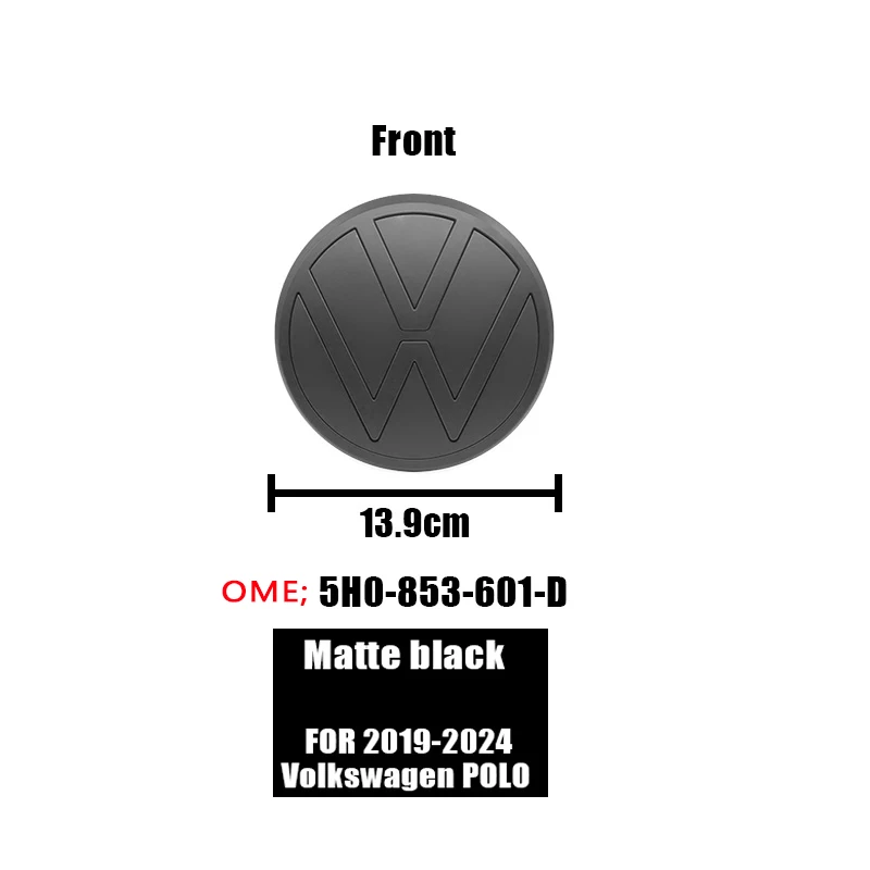 For Volkswagen Polo 2019 2020 2021 2022 2023 2024 139mm 110mm VW