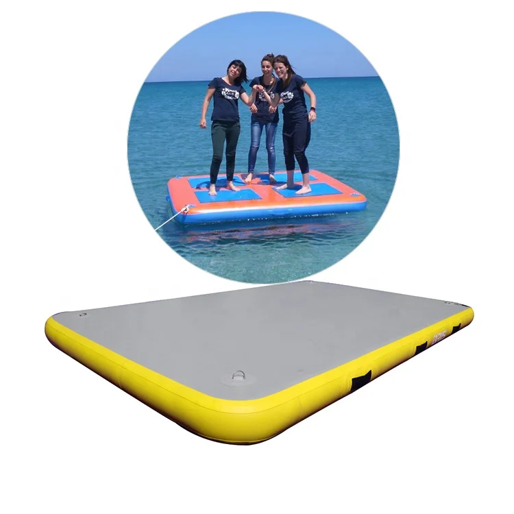 

Inflatable Floating Platform Swimming Water Island Jet Ski Dock Mat Dwf Material For Sale