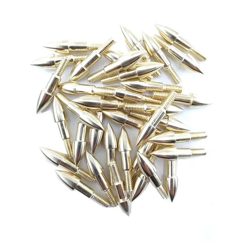 12/24pcs Arrow Target Point 75/100grain ArrowHead Broadhead Screw Insert Tips For ID6.2mm Arrow Shaft DIY Archery Accessory