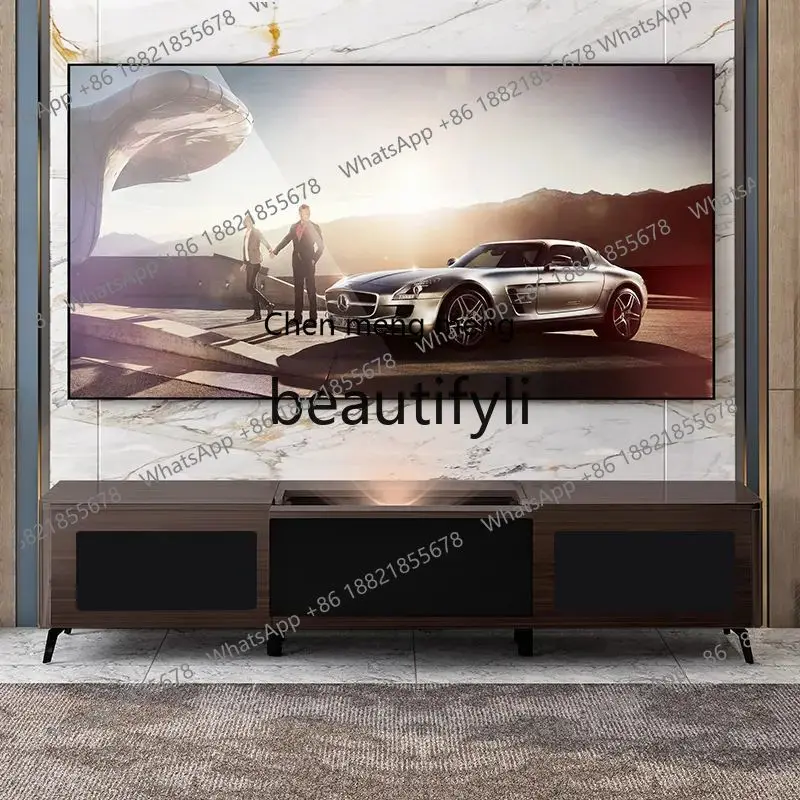 N178 88-100-120 inch laser projector short focus electric smart telescopic TV cabinet
