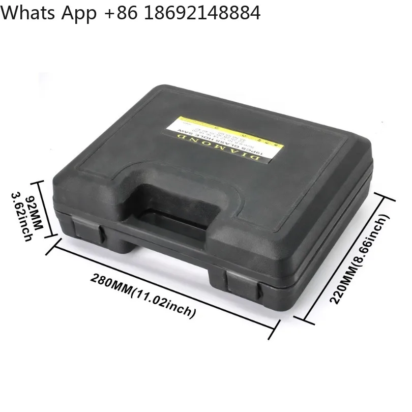 19 pieces in stock, glass tile hole opener set, marble core hole saw.