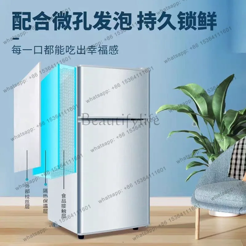 Hot28-58L double door, mini refrigerated and refrigerated first-class energy-saving refrigerator