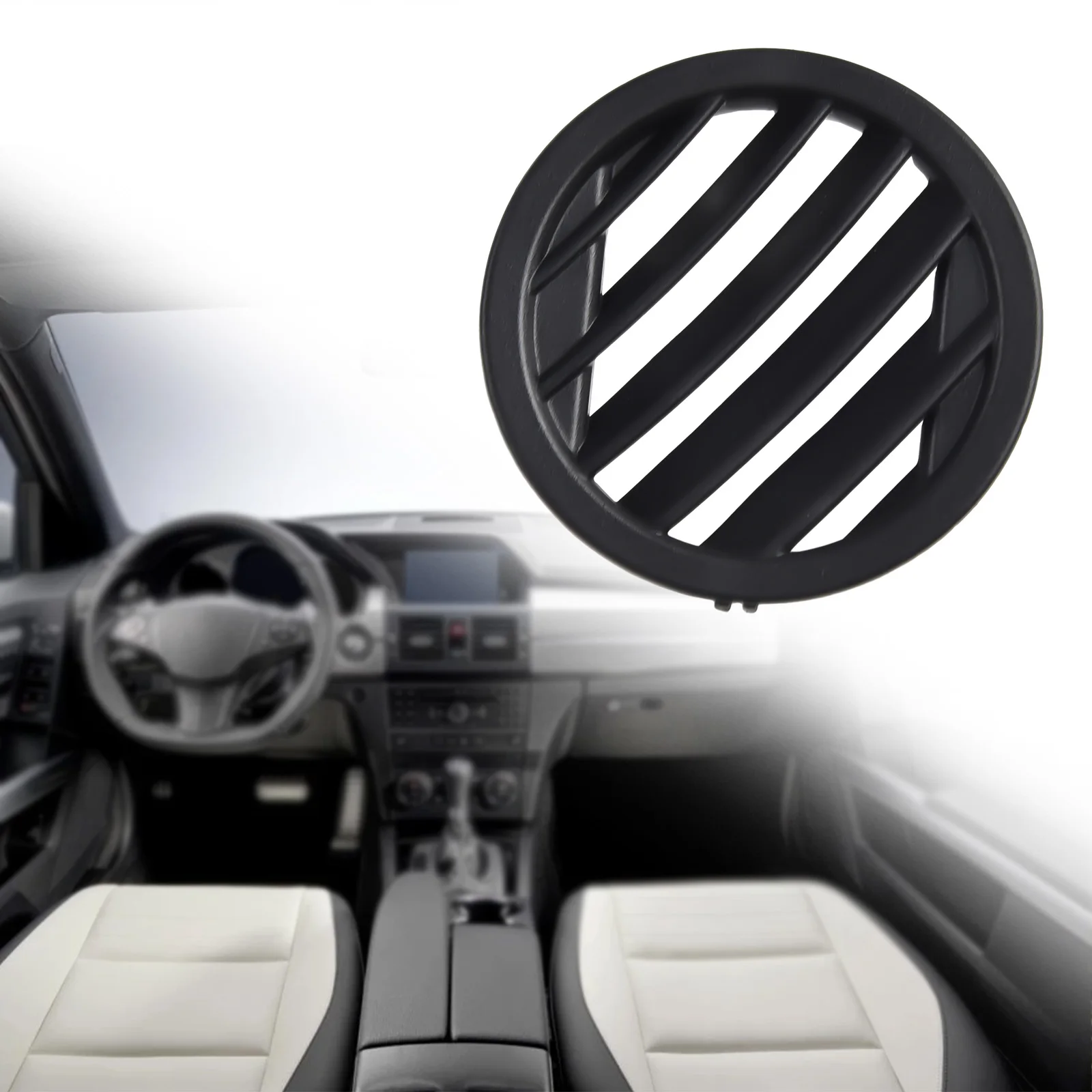 Black Accessories Repair Spare Parts Air Vent Grille 60*17mm Kit Set For Mercedes-Benz X204 GLK250 1 Pair Dashboard