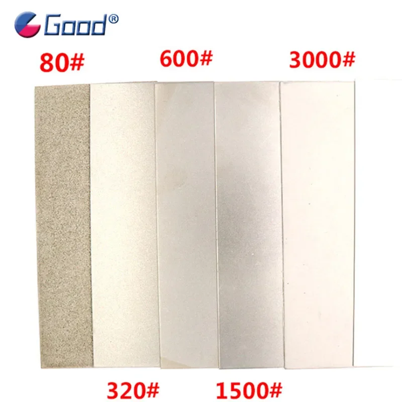 

170*75mm Rectangle Diamond Grinding Sheet Hard Sharpening Stone Plate Lapping Film 80-3000 Grit