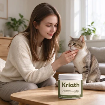 100g Kriath Cat Dental Care Nutritional Powder Daily Teeth Care Freshens Breath Easy to Mix Into Food Simple Nutrition Powder 1
