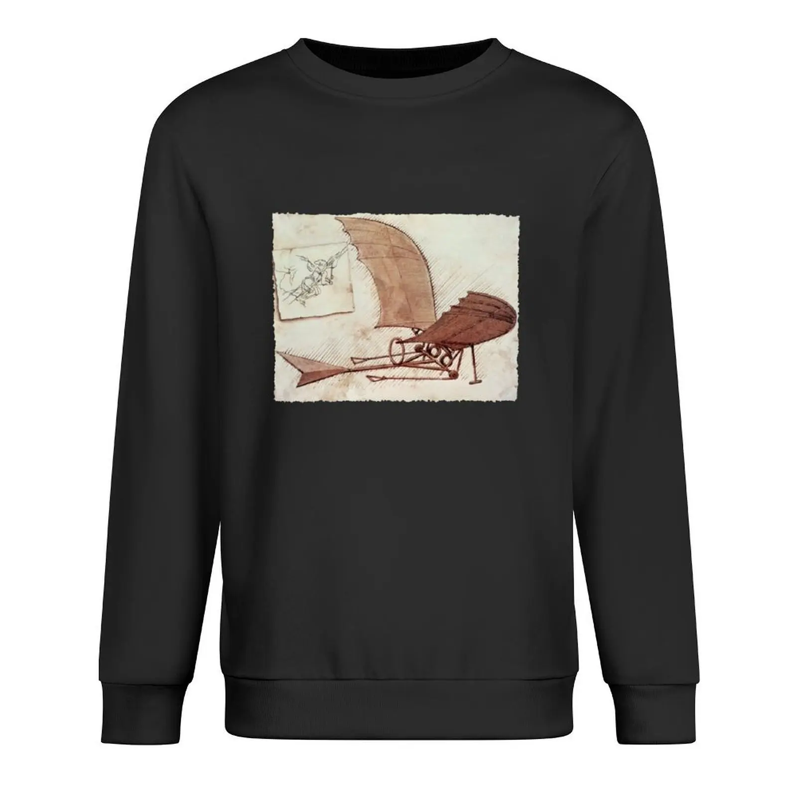 Da Vinci's flying machine Pullover men's coat anime clothes autumn jacket men aesthetic clothing hooded sweatshirt for men