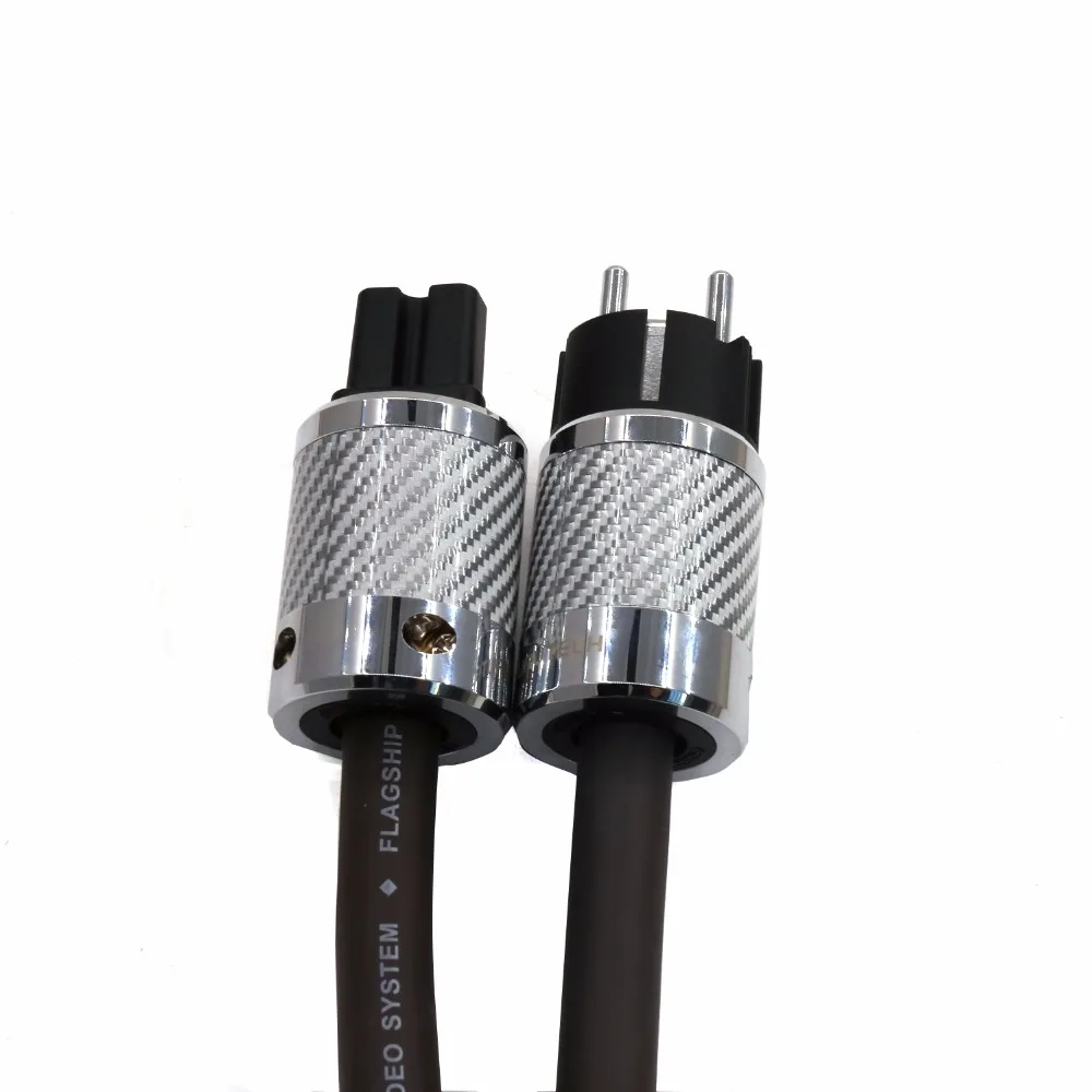 Hochwertiges Yarbo SP-8000PW ofhc Netz kabel mit Kohle faser us Netz stecker Kabel eu schuko Netz kabel