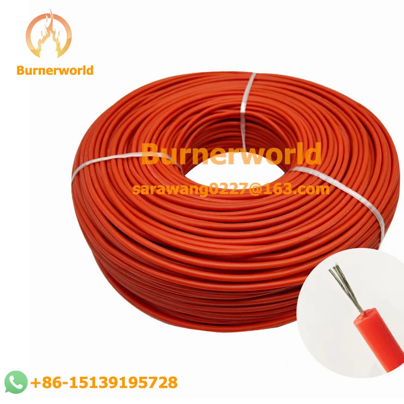 10M Long Industrial Burner use Cables Industrial Ignition Cable  High Voltage Burner ignition wire high pressure ignition cable