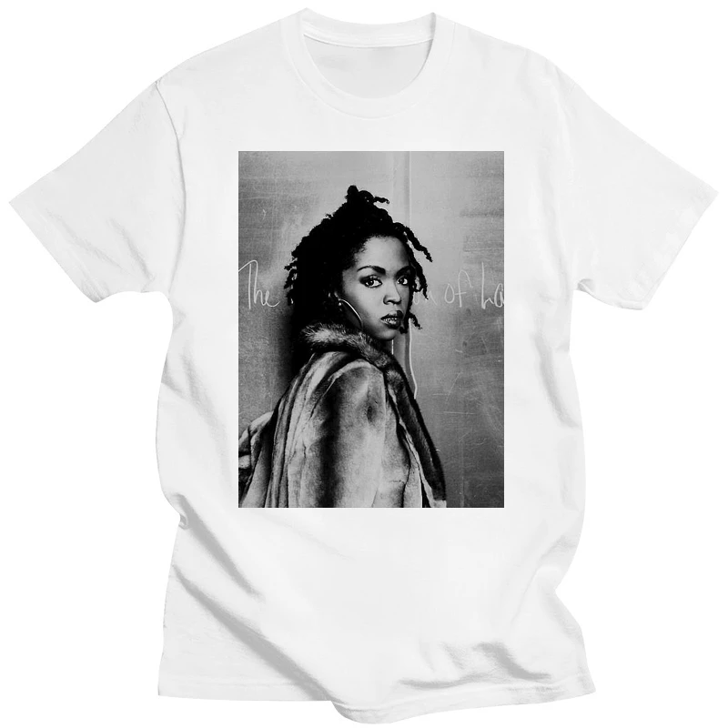 Lauryn T Shirt Lauryn Hill Music Fugees Rnb T-shirt Summer Men Cotton O-neck Tshirt Hip Hop Tees Tops Harajuku