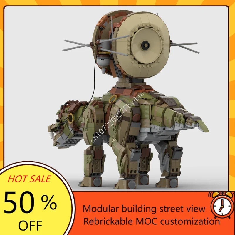 2254PCS Gungan Grand Army Fambaa with Shield Generator Space Wars MOC Battle Model Custom Puzzles DIY Education Assembly Toy