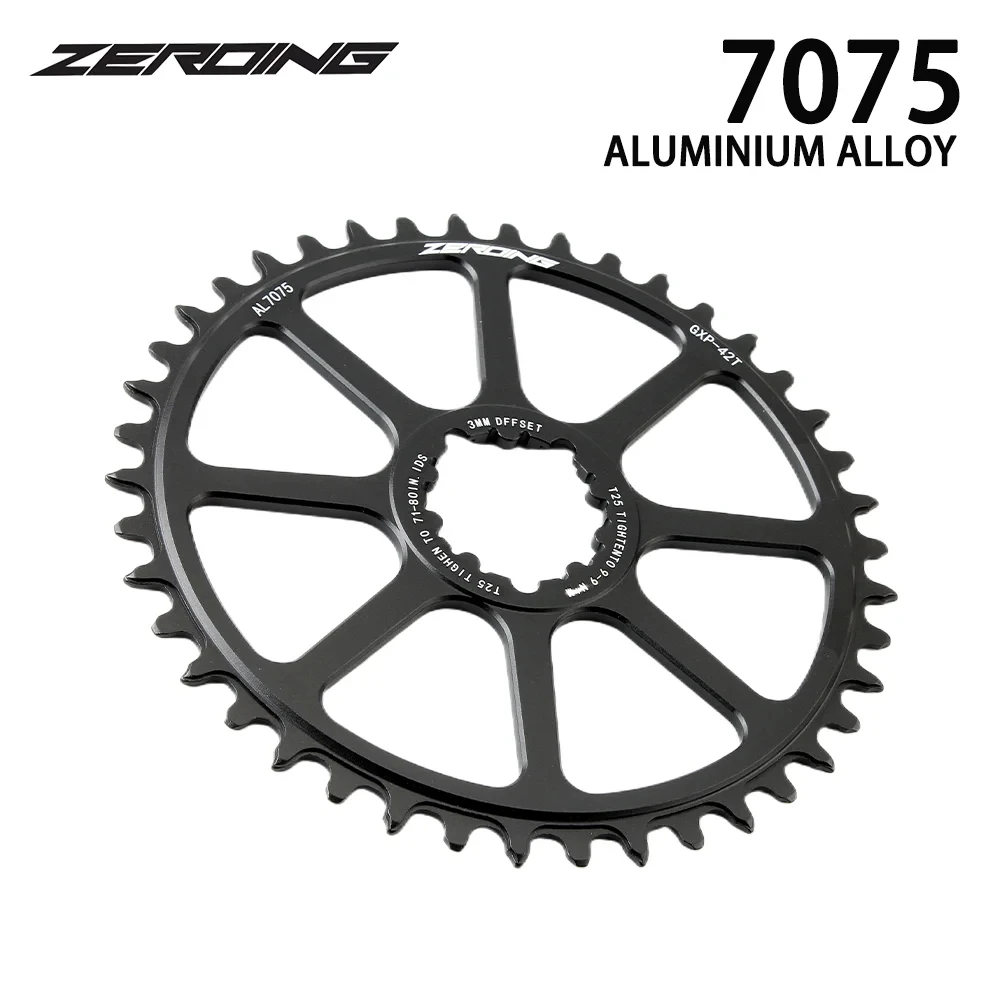 ZEROING Road Bike Chainring 40/42/44/46/48/50/56T Folding Bicycle Chain Wheel 8/9/10/11/12 Speed Gravel Chainwheel