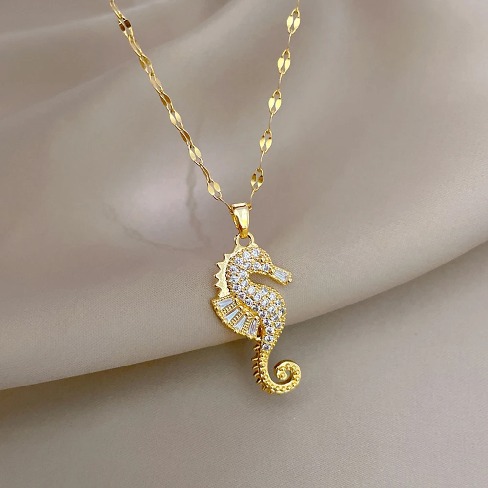 Luxury Lifestyle Jewelry - 여성을 위한 럭셔리 보헤미안 해마 목걸이