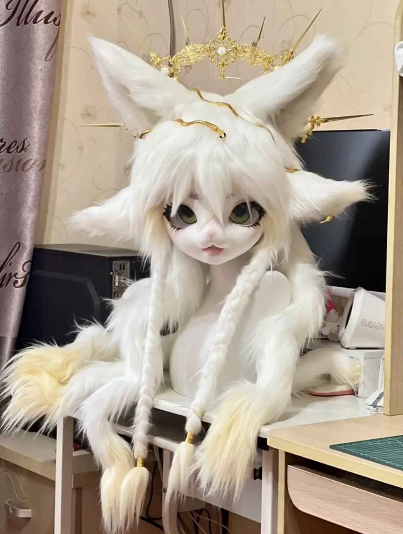 Fursuit Kigurumi Headsets Furry Cosplay Costumes Customized Furries Head Animal Comiket Rubbit Doll Cat Comiket Furries Doll