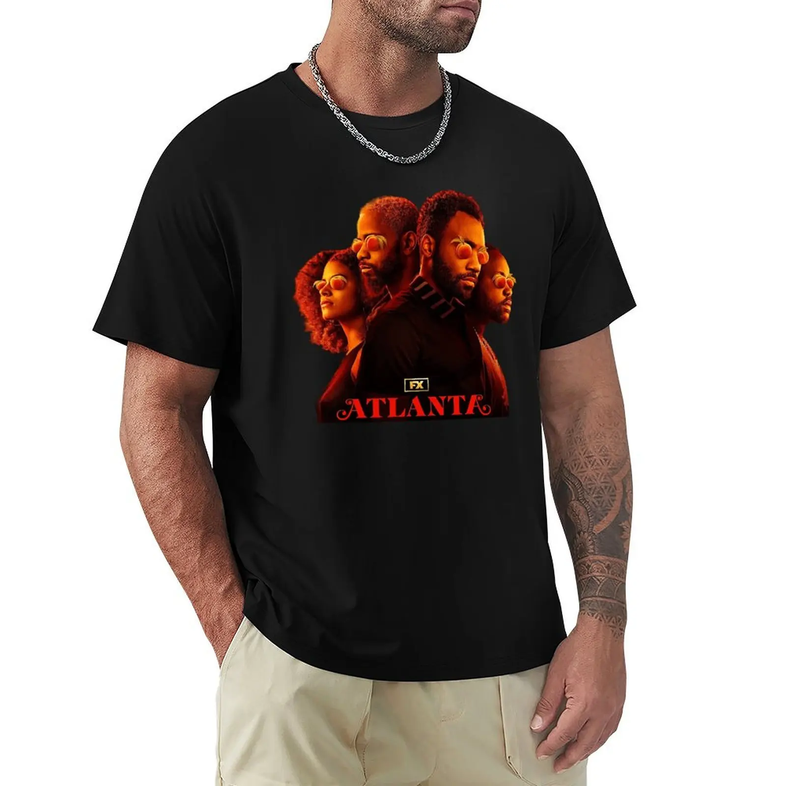 

Atlanta fx serie T-Shirt Short sleeve tee cotton graphic tees big and tall t shirts for men
