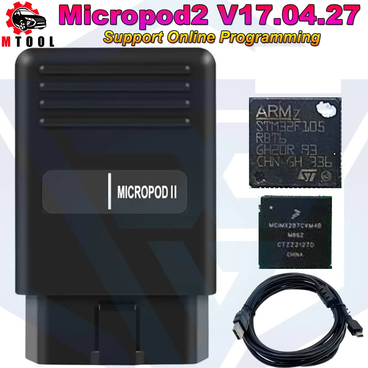 

MicroPod2 V17.04.27 MicroPod 2 MicroPod II for Fiat for Chrysler for Dodge For Jeep Diagnostic Tool Support Online Programming