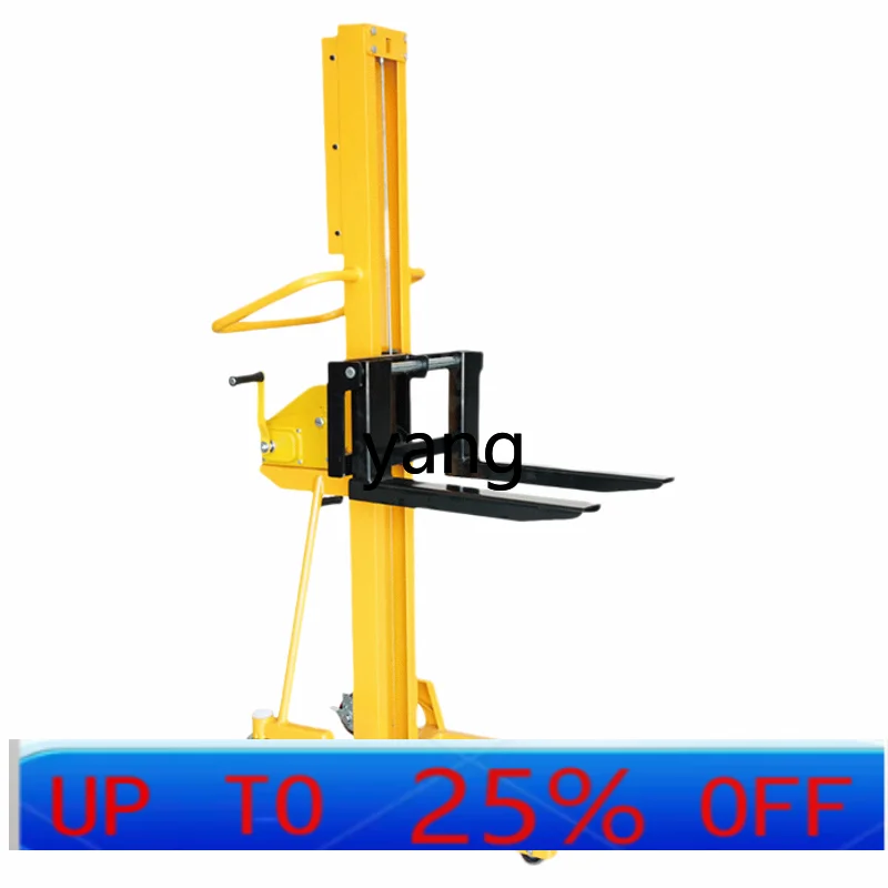 

LMM mini forklift manual hydraulic stacker truck lightweight small lifting handling