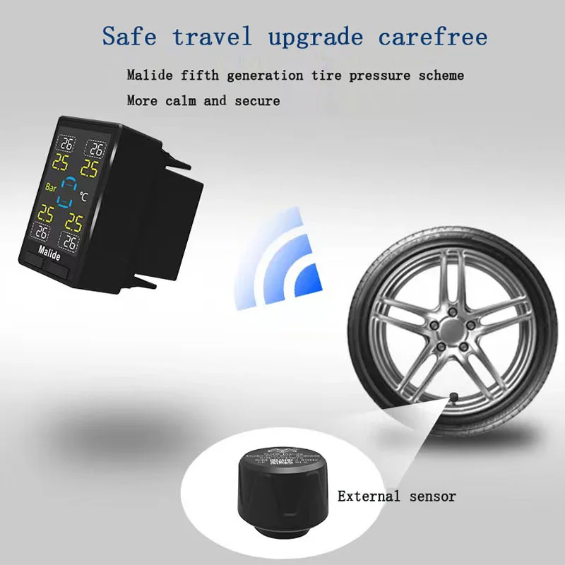 Digital tire pressure monitor Suitable for Honda Accord Civic CRV Bin Zhihao Crown Road Fit and other models