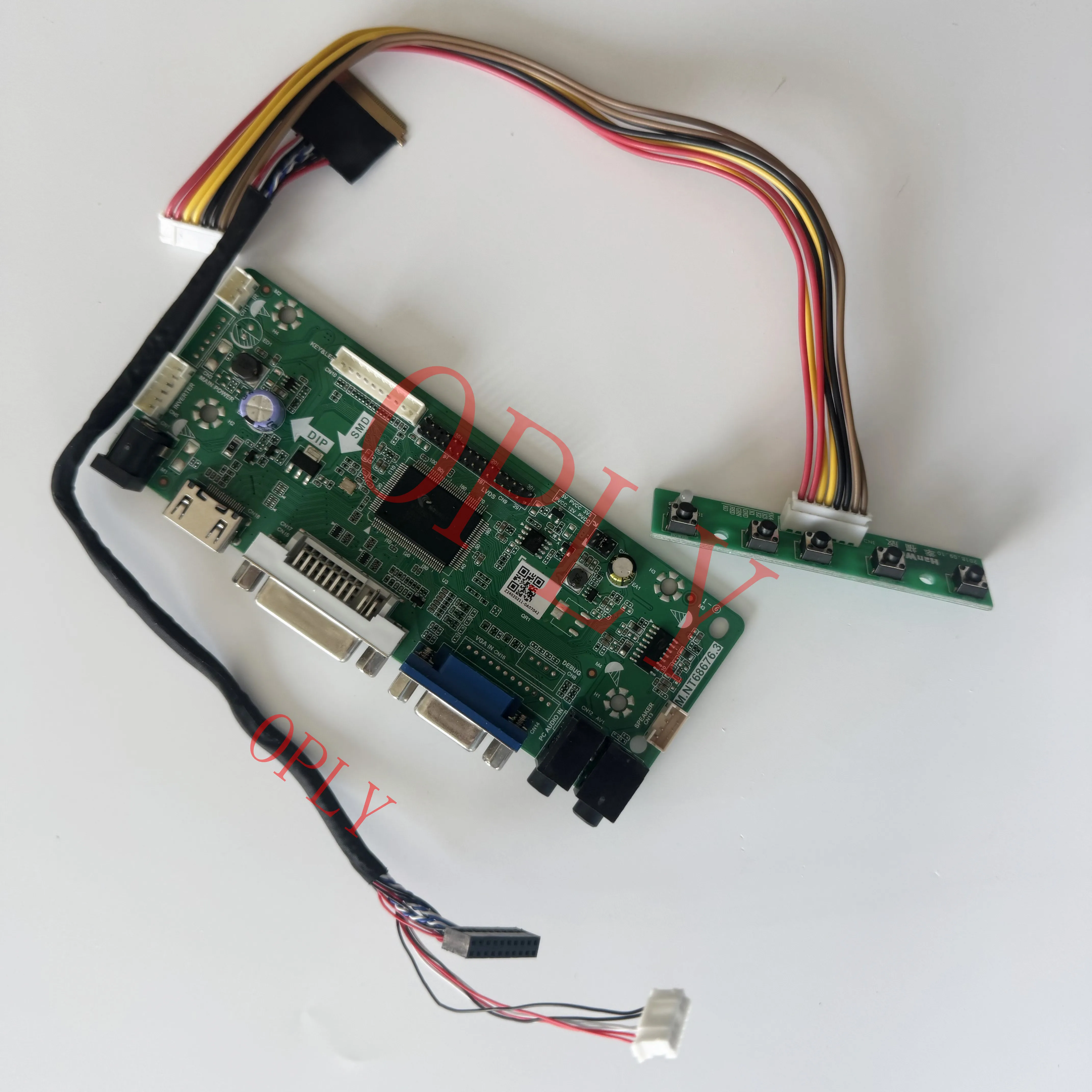 

M.NT68676 Controller board kit HDMI-compatible DVI VGA for HB156WX1 LTN156AT02 LTN156AT02 1366X768 15.6" LED Screen monitor DIY