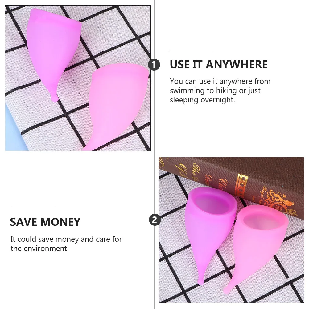 

6Pcs Silicone Menstrual Cup 30Ml Leakproof Comfortable Period Cup for Swimming Hiking Sleeping Eco Friendly Tampon Alternative