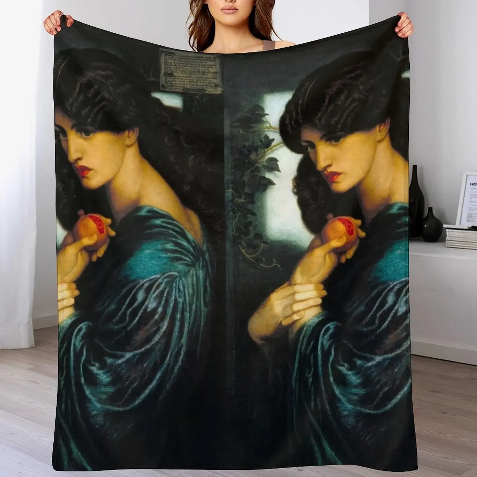 

Proserpine - Dante Gabriel Rossetti Throw Blanket Long Lasting Soft Plush Blanket for Daily Use