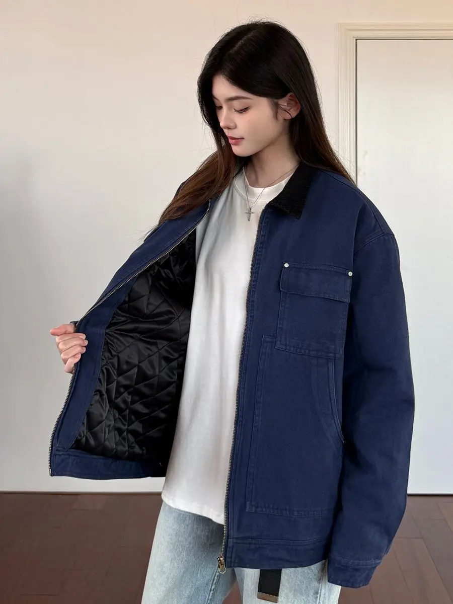 

Bomber Jackets Womens Jacket Red Winter Fashionable Trendy New Ins Present Old Money Socialite Nightclub Evening Party Panelled