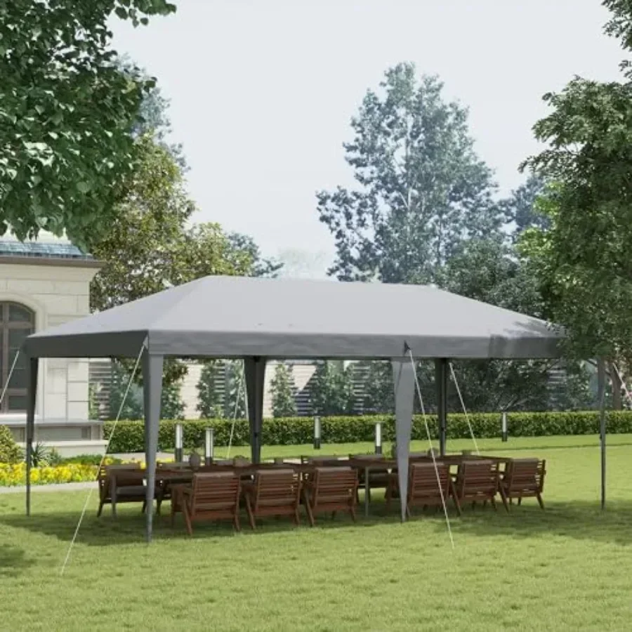 10' x 20' Pop Up  Tent Upgraded Heavy Duty Tents for Parties Outdoor  Gazebo Sun Shade Shelter with Carry Bag for Catering Even