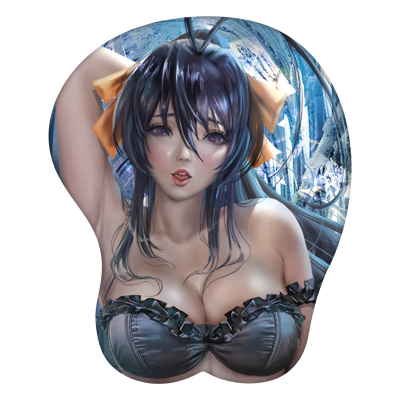 

Himejima Akeno 3D Mouse Pad Anime Mousepad Wrist Rest Silicone Sexy Creative Gaming Mat Gift