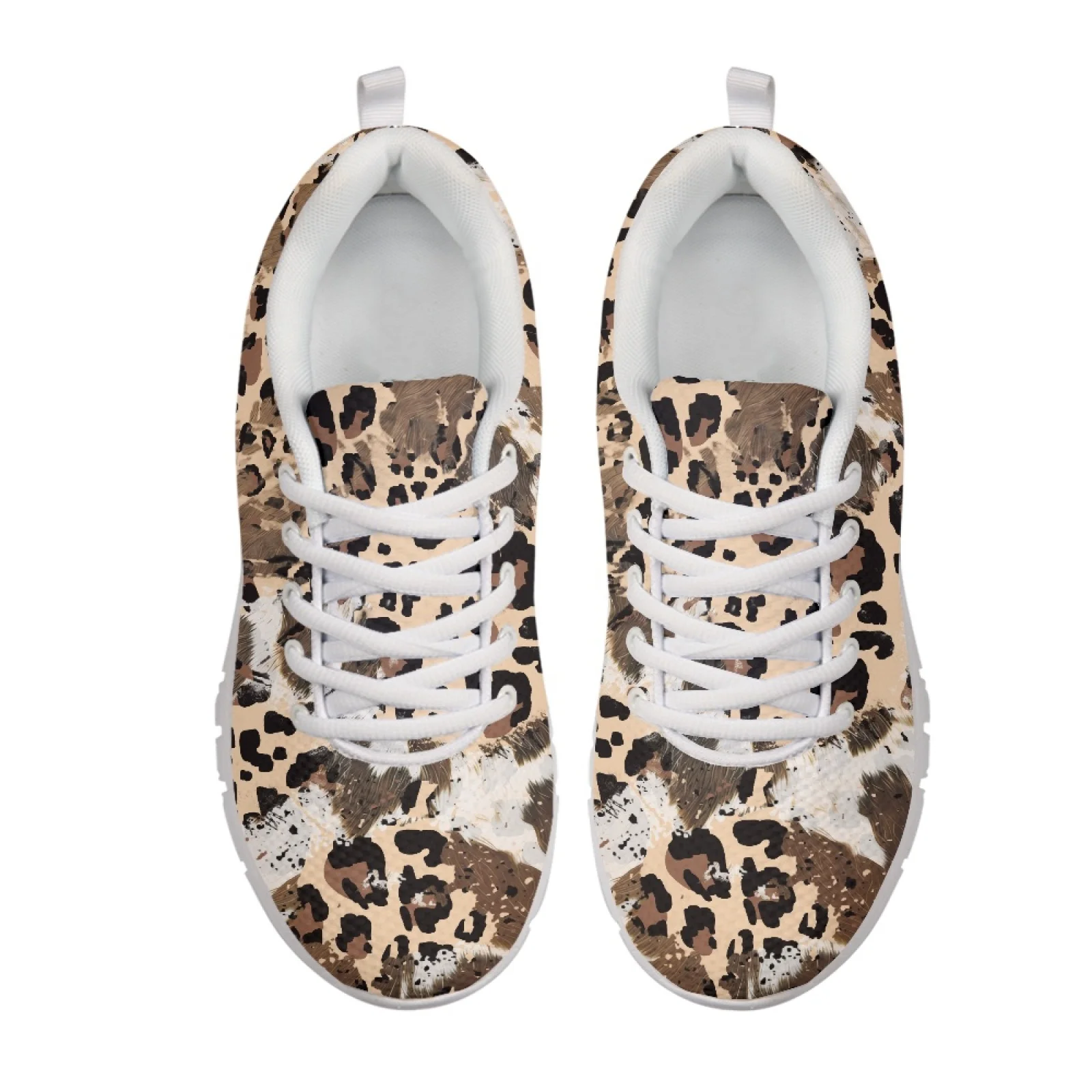 Coloranimal Leopard Fitness Sneaker Running Sneakers for Men Breathable Running Shoes