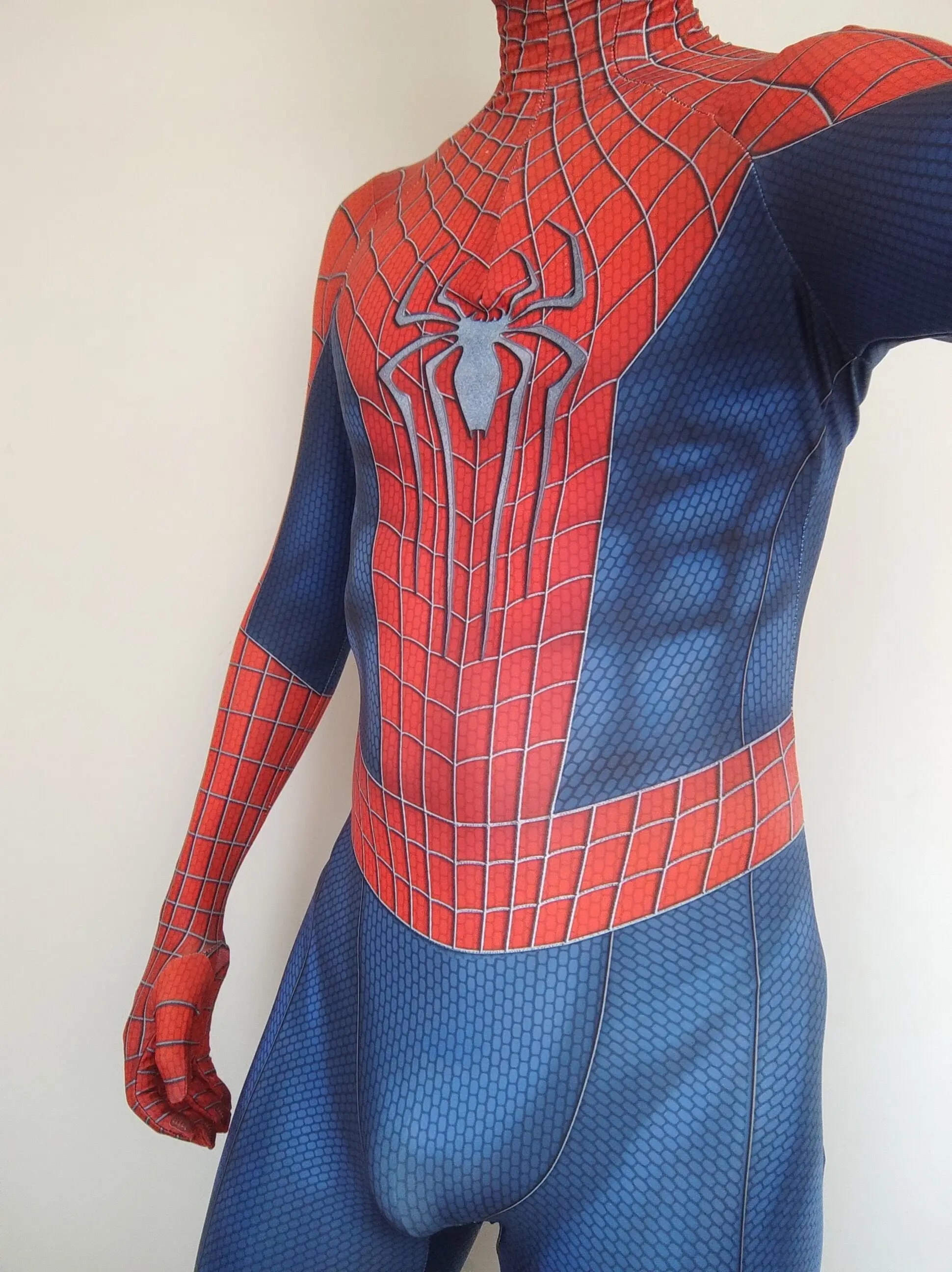 Männer Halloween TASM 2 Spiderman Cosplay Kostüm Superheld Zentai Anzug Erwachsene Kinder Jungen Männlichen Voller Bodysuit Overall