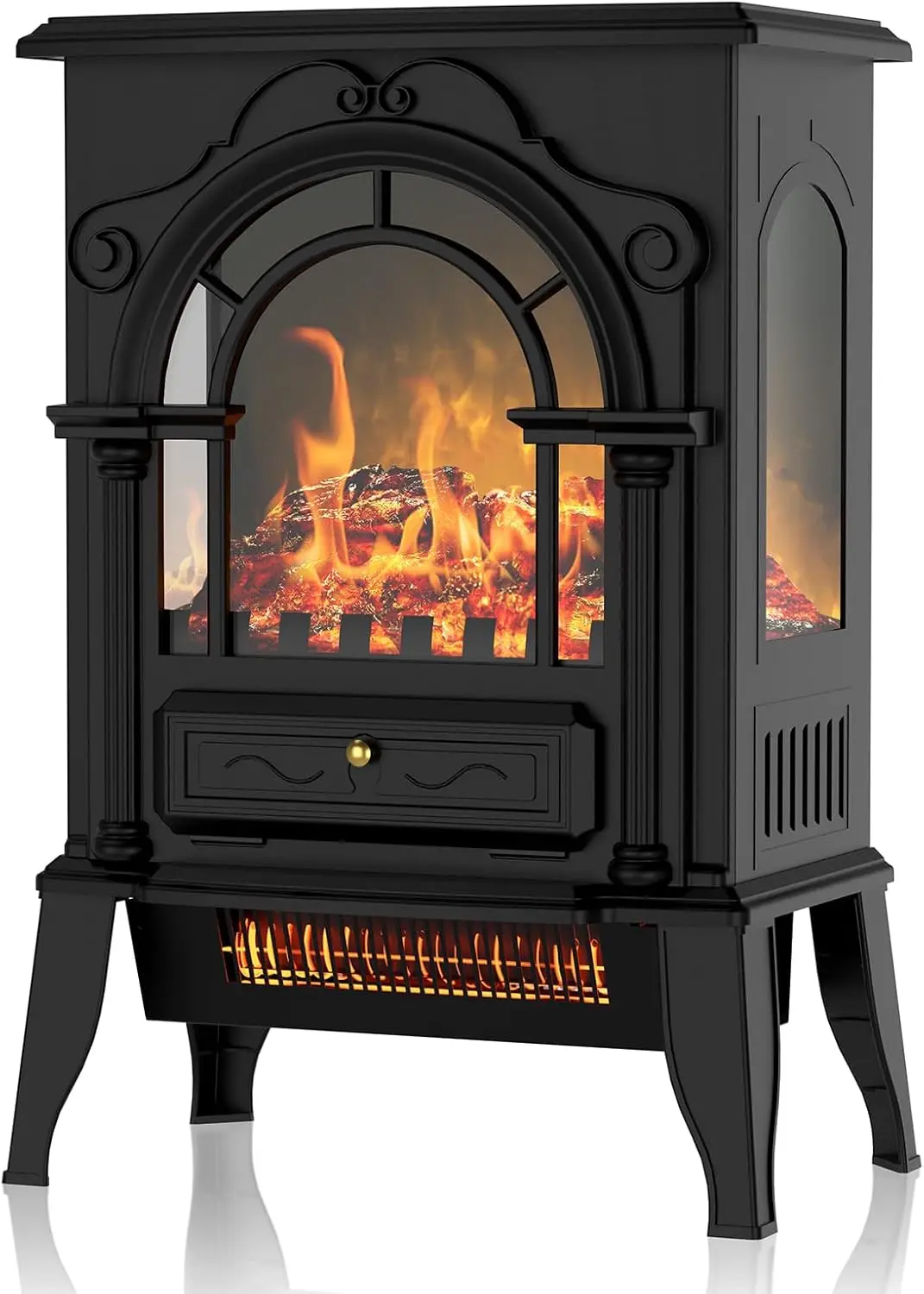 

Freestanding Electric Fireplace Heater, 1000W/1500W Easy to carry. It is the living room,Perfect addition to study and bedroom